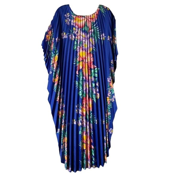 Vintage Royal Creations Hawaiin Dress Floral  MuMu Kaftan Kimono Made Hawaii u - Picture 2 of 10